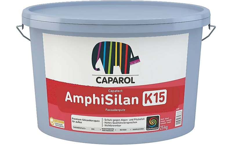 CAPATECT - AMPHISILAN FASSADENPUTZ WORLD K 15 Ø 1,5 MM 25KG - Transparent 